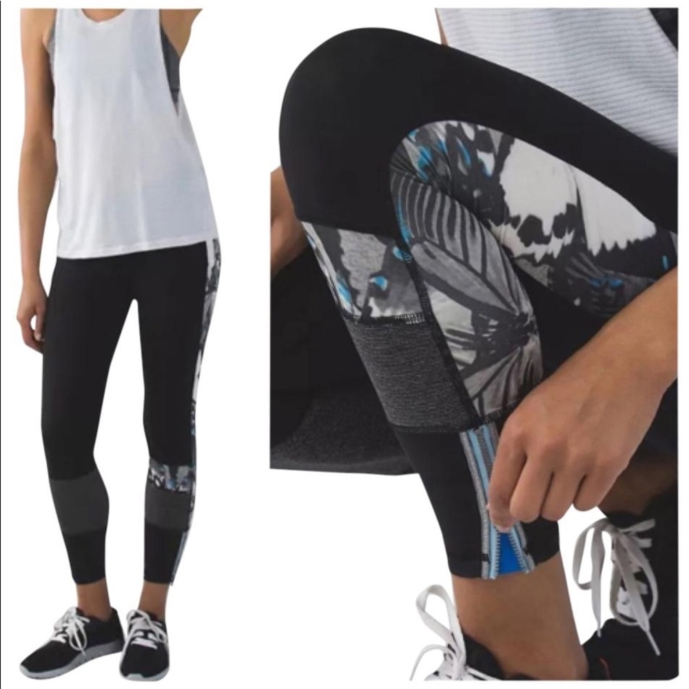 Lululemon rare black print leggings